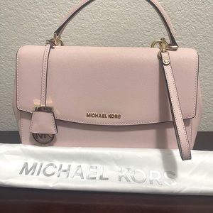 BRAND NEW Michael Kors blush leather satchel